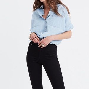 Madewell 10” High Rise Black Skinny Jeans